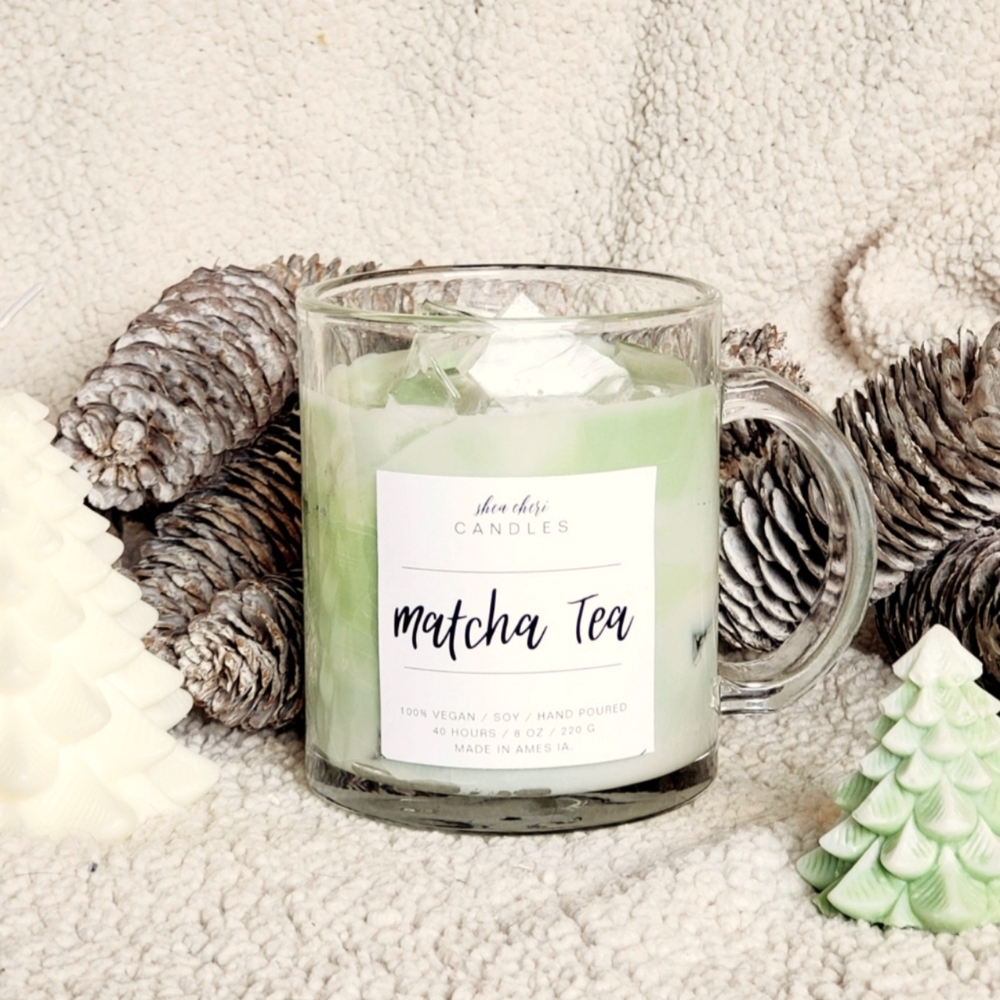 Matcha Tea Scented Candle - Green